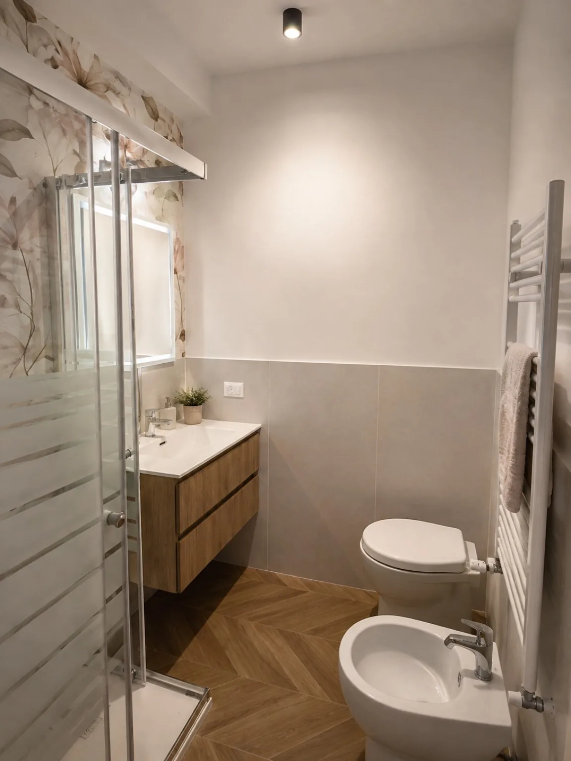 Bagno en suite della Camera Malva