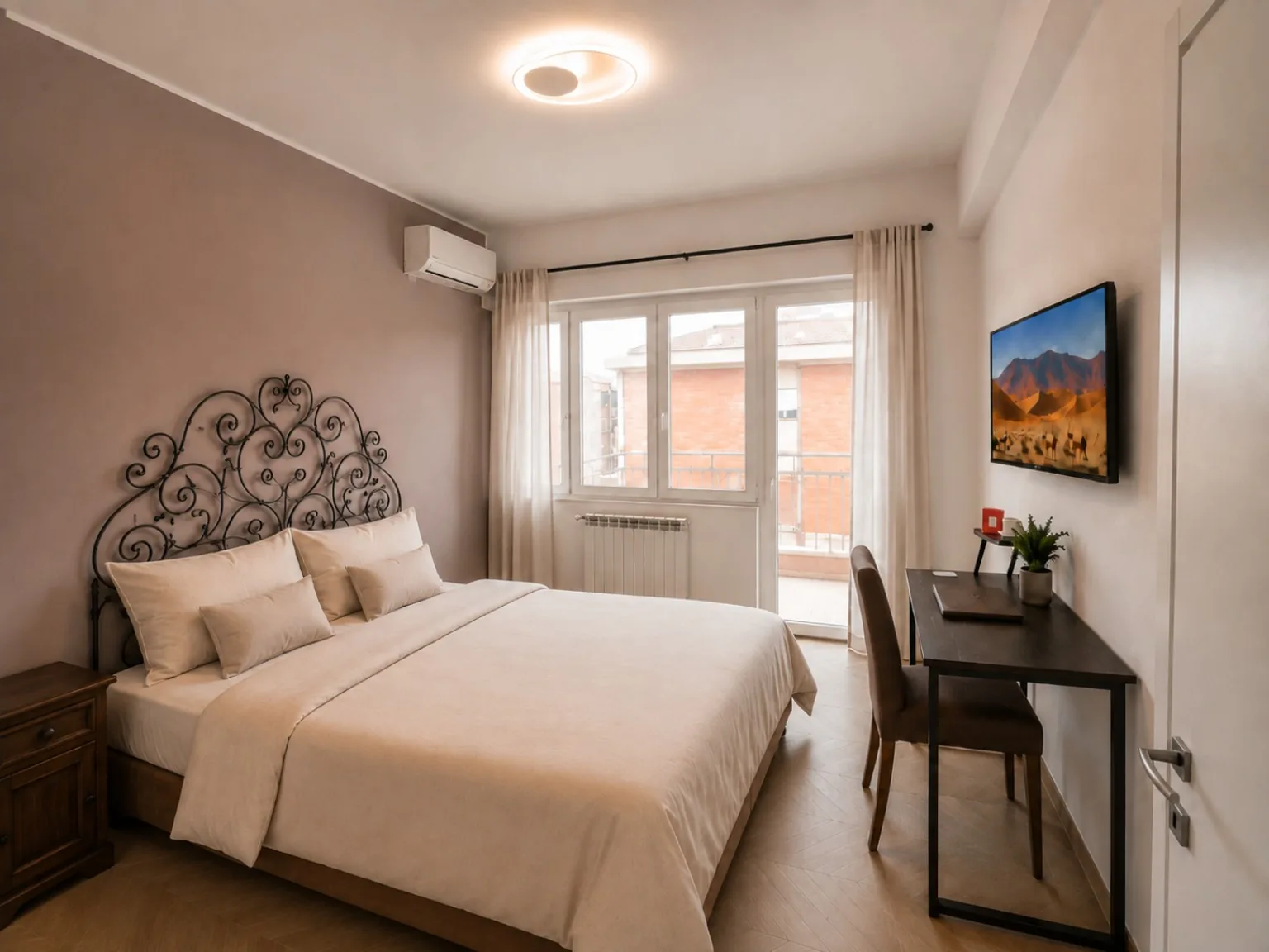 Camera Tortora con letto matrimoniale e terrazzo